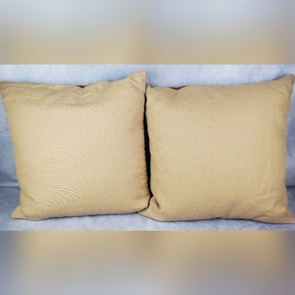 Crate & Barrel Marriba Decorative Pillow 20” square Cotton Linen Silk - Picture 5 of 13